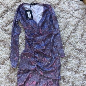 Metallic Purple  Dress BRAND NEW